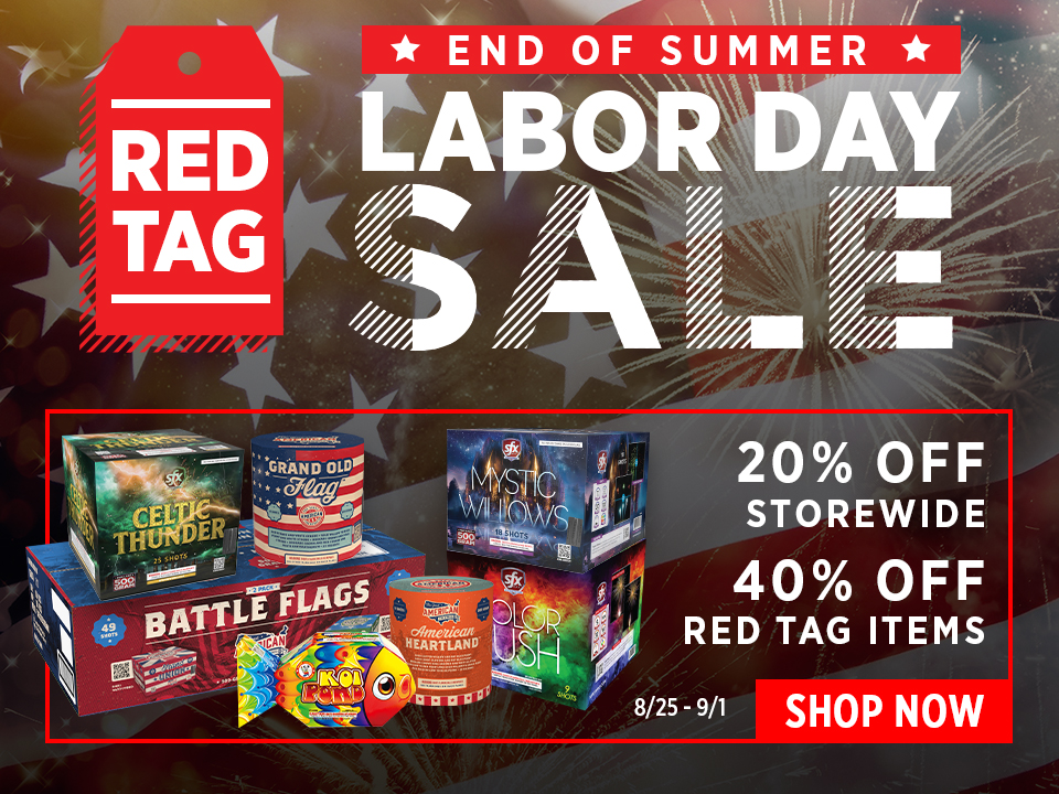 Save 20% Storewide and 40% Off Select Items During Our Labor Day Sale!